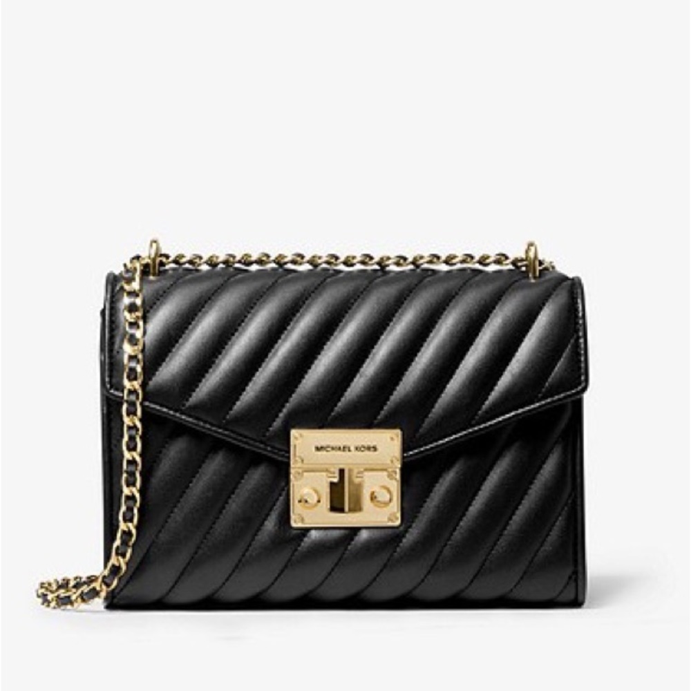 Michael Kors Rose Medium Quilted Shoulder Bag